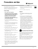 Preview for 9 page of Hotpoint GE750DX Operating Instructions Manual