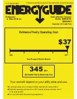 Предварительный просмотр 1 страницы Hotpoint GMR04HASCS Energy Manual
