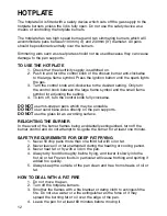 Preview for 12 page of Hotpoint GW81 Instructions For Installation And Use Manual