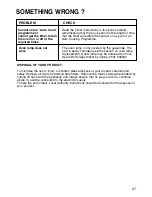 Preview for 27 page of Hotpoint GW81 Instructions For Installation And Use Manual