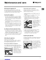 Предварительный просмотр 7 страницы Hotpoint H312AAI Operating Instructions Manual