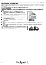 Предварительный просмотр 10 страницы Hotpoint H5T 811I K H User Manual