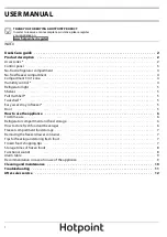 Preview for 2 page of Hotpoint H7NT911TWH1 User Manual