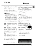 Предварительный просмотр 11 страницы Hotpoint HAGL 51 K Operating Instructions Manual