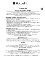 Предварительный просмотр 19 страницы Hotpoint HAGL 51 K Operating Instructions Manual