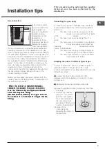 Предварительный просмотр 9 страницы Hotpoint HD5G00CCBK/UK Instructions For Installation And Use Manual