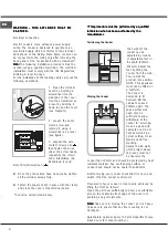 Предварительный просмотр 8 страницы Hotpoint HD5V93CCB/UK Instructions For Installation And Use Manual