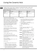 Предварительный просмотр 10 страницы Hotpoint HD5V93CCB/UK Instructions For Installation And Use Manual