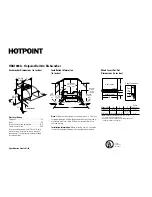 Hotpoint HDA1000G Dimension Manual preview