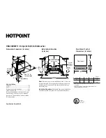 Предварительный просмотр 1 страницы Hotpoint HDA1100ZWH Installation Information