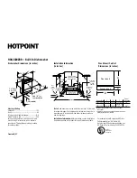 Preview for 1 page of Hotpoint HDA2020ZBB Installation Information