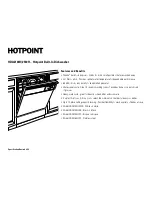 Preview for 2 page of Hotpoint HDA2100H Dimensions