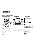 Hotpoint HDA3430ZWW Installation Information preview