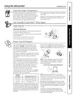 Preview for 11 page of Hotpoint HDA3600RWW - 24 in. Dishwasher Owner'S Manual