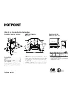 Hotpoint HDA3700G Dimensions And Installation Information preview