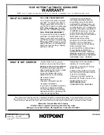 Предварительный просмотр 16 страницы Hotpoint HDA829 Use And Care Manual