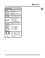 Предварительный просмотр 5 страницы Hotpoint HE7L 492 Instructions For Use Manual