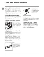 Предварительный просмотр 6 страницы Hotpoint HE7L 492 Instructions For Use Manual