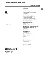 Hotpoint HF8B 593 Instructions For Use Manual предпросмотр