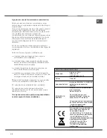 Preview for 44 page of Hotpoint HH 50 IX/HA Operating Instructions Manual