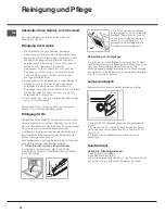 Preview for 68 page of Hotpoint HH 50 IX/HA Operating Instructions Manual