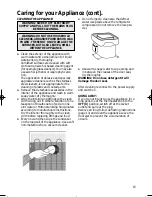 Предварительный просмотр 15 страницы Hotpoint HM311i Instructions For Installation And Use Manual