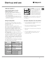 Предварительный просмотр 5 страницы Hotpoint HM312AIFF Operating Instructions Manual