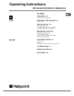 Preview for 3 page of Hotpoint HM312NI Instructions For Installation And Use Manual