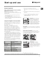 Предварительный просмотр 5 страницы Hotpoint HM315NI Operating Instructions Manual