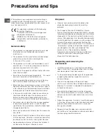 Preview for 8 page of Hotpoint HMB312AAI Operaing Instructions