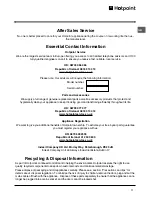 Preview for 11 page of Hotpoint HMB312AAI Operaing Instructions