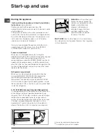 Предварительный просмотр 8 страницы Hotpoint HME35 Instructions For Installation And Use Manual