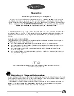 Предварительный просмотр 19 страницы Hotpoint HMT40 Instructions For Installation And Use Manual