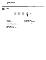 Предварительный просмотр 6 страницы Hotpoint HS 110 Instructions For Use Manual