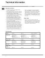 Предварительный просмотр 5 страницы Hotpoint HS 63 X Instructions For Use Manual