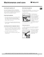 Preview for 5 page of Hotpoint HS2321L Operating Instructions Manual