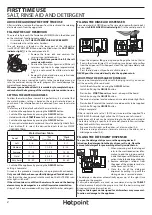 Preview for 2 page of Hotpoint HSFCIH4798FS Daily Reference Manual