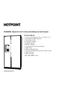 Preview for 2 page of Hotpoint HSS22DDM Specification