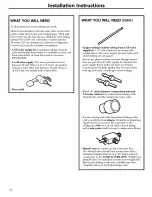 Preview for 16 page of Hotpoint HSS22IFMACC and Owner'S Manual And Installation Instructions