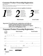 Preview for 28 page of Hotpoint HSS22IFMACC and Owner'S Manual And Installation Instructions