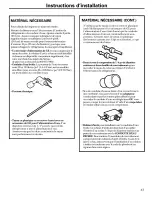 Preview for 43 page of Hotpoint HSS22IFMACC and Owner'S Manual And Installation Instructions