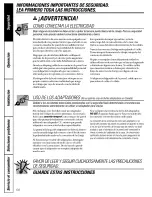 Preview for 58 page of Hotpoint HSS22IFMACC and Owner'S Manual And Installation Instructions