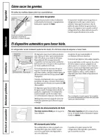 Preview for 62 page of Hotpoint HSS22IFMACC and Owner'S Manual And Installation Instructions