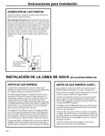 Preview for 68 page of Hotpoint HSS22IFMACC and Owner'S Manual And Installation Instructions