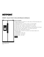 Предварительный просмотр 2 страницы Hotpoint HSS25GFT Specification