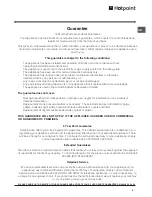 Предварительный просмотр 9 страницы Hotpoint HSZ2321L Operating Instructions Manual