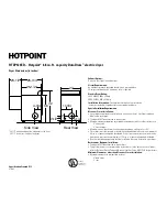 Preview for 1 page of Hotpoint HTDP120EDWW Specification Sheet