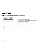 Preview for 3 page of Hotpoint HTDP120EDWW Specification Sheet