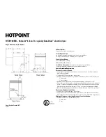 Hotpoint HTDP200EMWW Specification Sheet preview