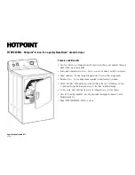 Preview for 3 page of Hotpoint HTDP200EMWW Specification Sheet